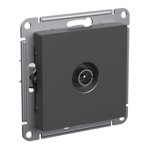 Розетка TV коннектор, механизм Systeme Electric AtlasDesign Базальт ATN001493