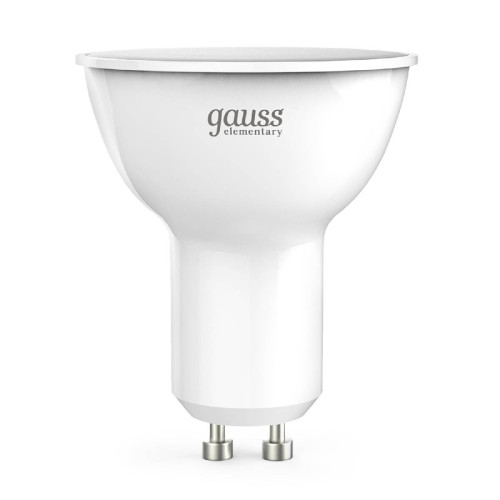 Лампа cветодиодная Gauss GU10 5.5W 3000K матовая 13616
