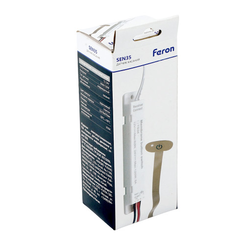 Датчик движения Feron SEN35 на касание, встраиваемый, 12/24V, 60/120W 52166