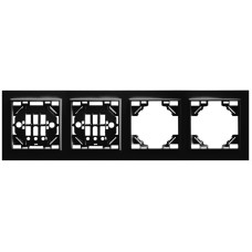Рамка 4-местная горизонтальная Stekker PFR00-9004-03 39485