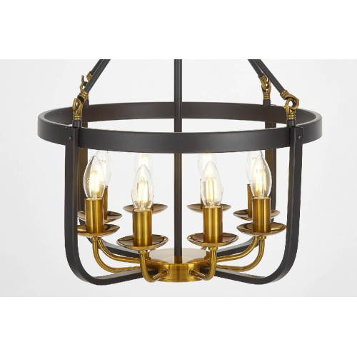 Подвесная люстра Lumina Deco Berling LDP 8024-8 BK+MD