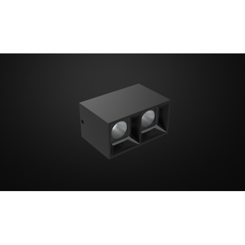 Накладной светильник Yeelight Pro S21 мощность 16 Вт, угол рассеивания 30°, не поворотный, черный