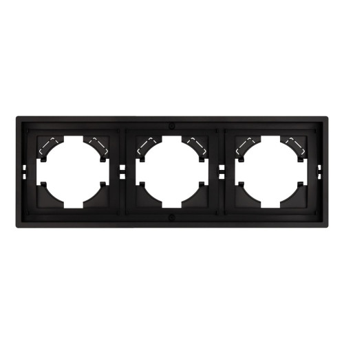 Рамка пластиковая на 3 поста Arlight FRM-TENDO-PL-3-BK 053844