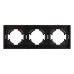 Рамка пластиковая на 3 поста Arlight FRM-TENDO-PL-3-BK 053844