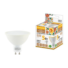 Лампа светодиодная TDM Electric Народная GU10 5W 4000K матовая SQ0340-1659