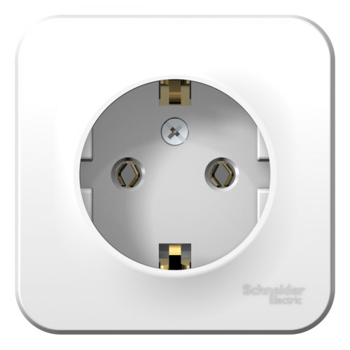 Розетка с/з без шторок, 16А, 250В Systeme Electric Blanca наруж Бел BLNRA010101