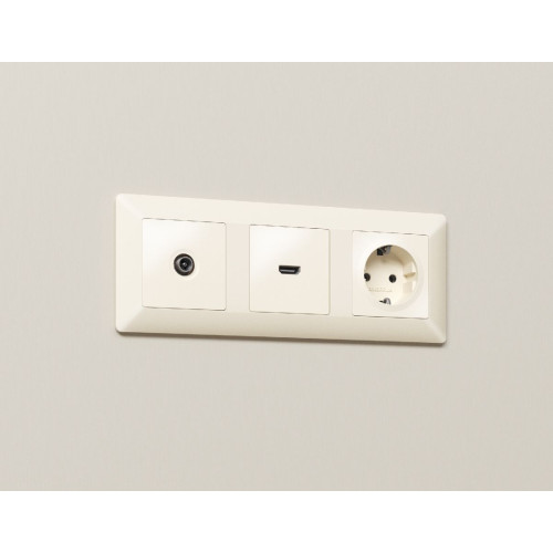 Комплект механизма TV розетки оконечной 50-870 MHz 1dB Ambrella Volt Alfa MA333010