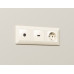 Комплект механизма TV розетки оконечной 50-870 MHz 1dB Ambrella Volt Alfa MA333010